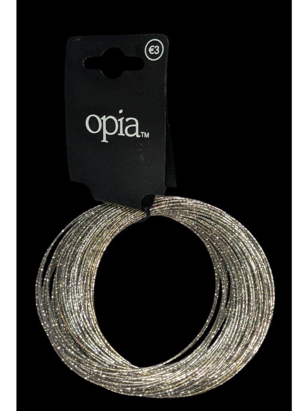 Glam Opia Silver Tone Layered Multi Strand Bracelet Textured Statement Jewelry - Picture 1 of 3